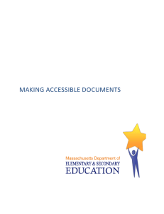 Making Accessible Documents