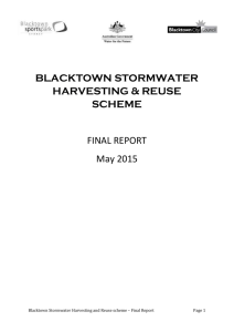 blacktown stormwater harvesting & reuse scheme