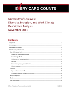 Diversity and Inclusion - University of Louisville