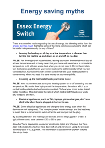 Energy saving myths