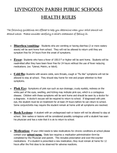 School Health Rules 14 - Livingston Parish Public Schools