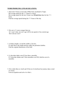 Some Word Problems