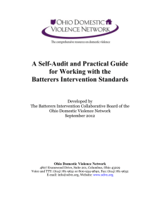 A Self-Audit and Practical Guide for Working with the Batterer`s