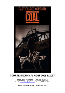 The Technical Rider for COAL can be found here.