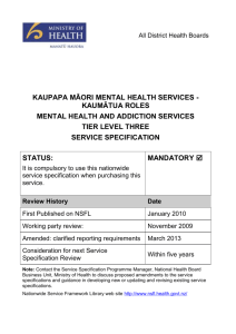 kaupapa māori mental health services