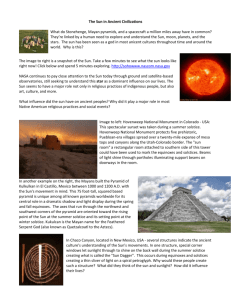 The Sun in Ancient Civilizations