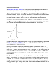 Model Rocketry Mathematics - Julie-science