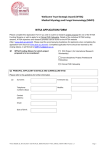 This application form must be completed by Principal Applicants