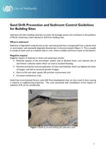 Sand Drift Prevention and Sediment Control