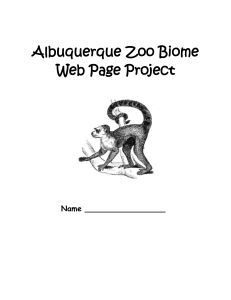 Albuquerque Zoo Biome Web Page Project - stem-lea