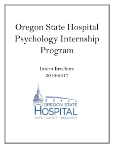 OSH-PIP Brochure 2016-2017 - Oregon State Hospital Psychology
