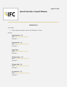 IFC Minutes April 6th 2015