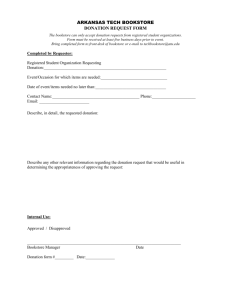 Donation Request Form - Arkansas Tech University