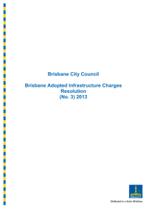 Brisbane Adopted Infrastructure Charges Resolution No. 3 2013
