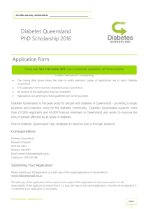 PhD Scholarship 2016 Application Form