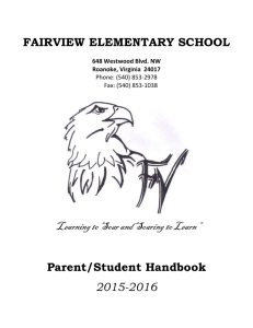 Fairview Student Handbook - Fairview Elementary School