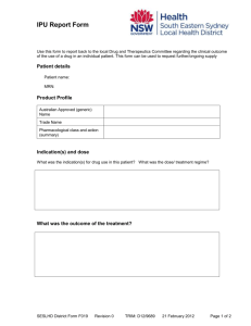 IPU Report Form