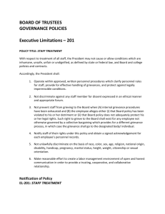 Staff Treatment Policy Acknowledgement