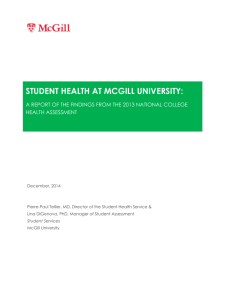 student health at mcgill university