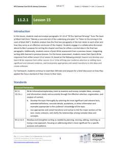 Lesson Agenda/Overview