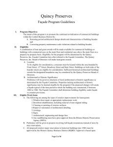 & Print Quincy Preserves Facade Program Guidelines