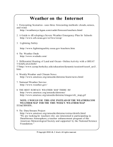 Weather on the Internet - Mamanakis