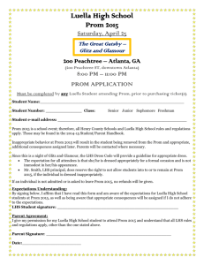 Prom Application for LHS and NON-LHS student