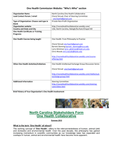 North Carolina One Health Collaborative