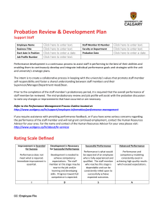 Probation Review and Development Plan