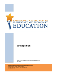 Our Strategy - Massachusetts Department of Education