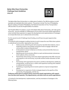 Grant Guidelines - Better Bike Share