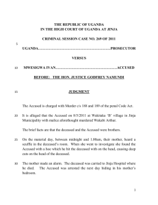 UGANDA.V.MWESIGWA IVAN-judgment