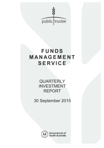 Quarterly Investment Report, 30 September 2015