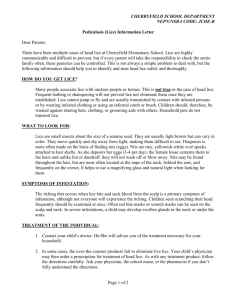 jhce-r - pediculosis (lice) informational letter