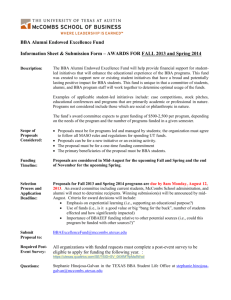 BBA Alumni Endowed Excellence Fund