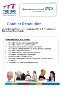 What is Conflict? - Gloucestershire Hospitals NHS Trust