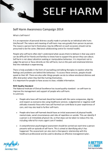 Self Harm Factsheet 2014 (doc, 521kb)