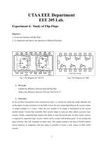 Experiment 6: Study of Flip