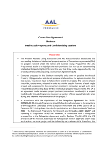 Consortium Agreement Skeleton Intellectual Property and