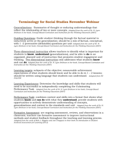 Terminology for Social Studies November Webinar
