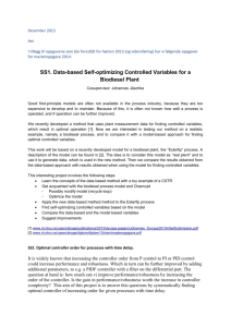 SS1. Data-based Self-optimizing Controlled Variables for a