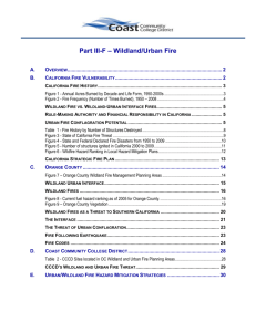 III-F Wildland Urban Fire - Coast Colleges Home Page
