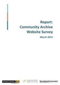 Was the Community Archive Website easy to use?