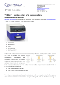 Press Release TriStar² Multimode Microplate Reader