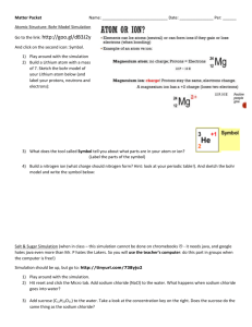 Matter Packet - Mr. P`s AP Science Site