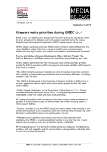 Date here - Grains Research & Development Corporation