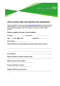 Observer Application Form