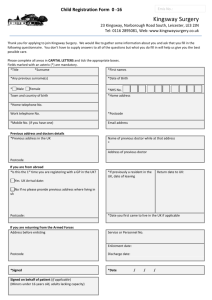 Child Registration Form 0 -16