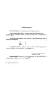 resolution 2015-011 -authorize mayor to sign