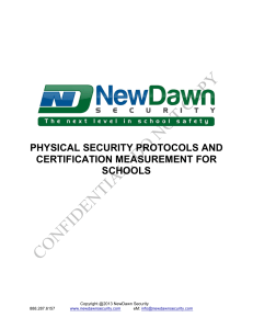 Physical Security Protcols and Certification Measurement NC